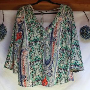 Paisley Long Sleeve Top